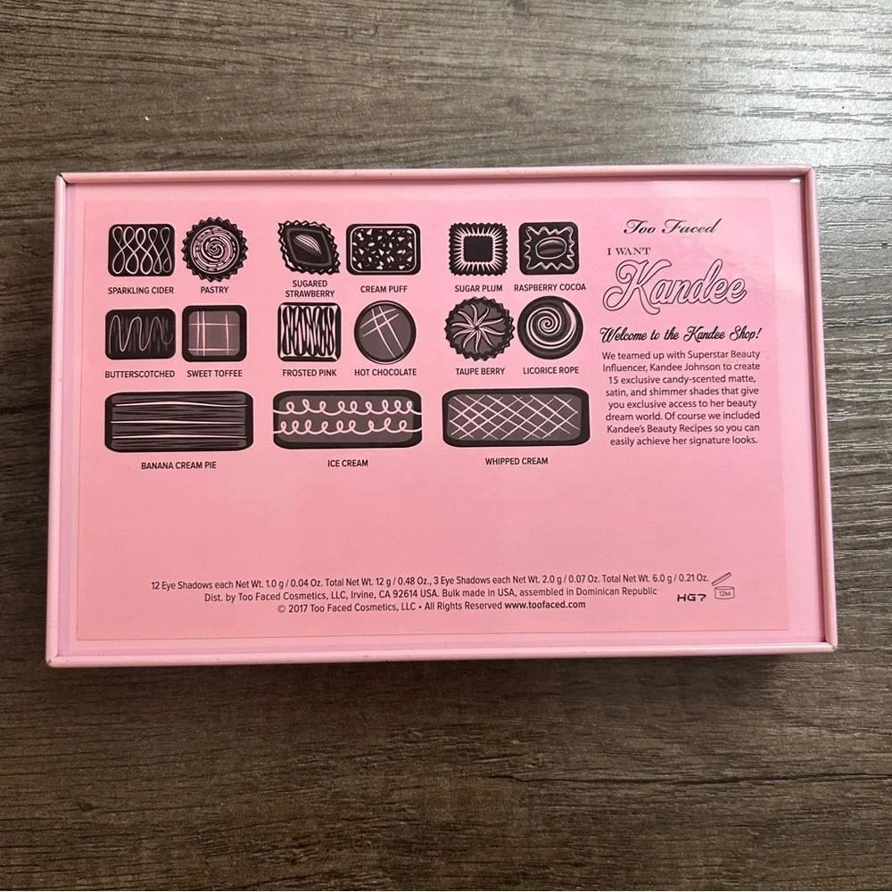 Too Faced Kandee Collection Palette in Pink and Gold